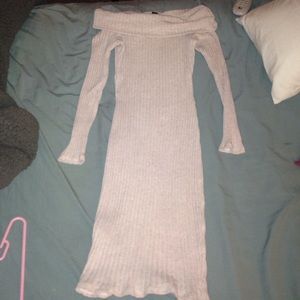 Across the shoulder dress