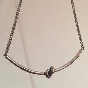 Silver Knot Necklace