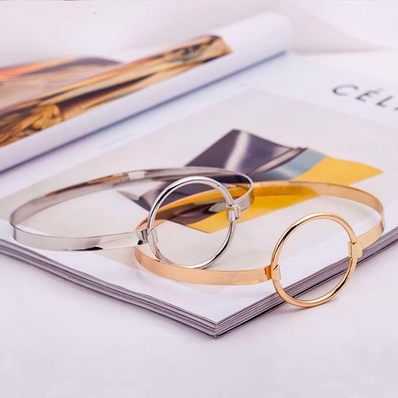 Bold minimalism ring choker necklace. - Picture 4 of 4