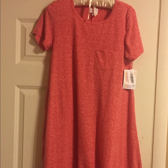 LuLaRoe XS Heathered Red Carly