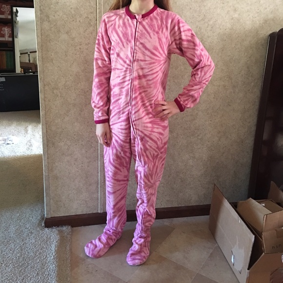 Lands End Pajamas Girls Footed Onesie Pajama Poshmark