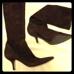 Sergio Rossi Shoes - Sergio Rossi Dark brown suede pointed boots Sergio Rossi Shoes - Sergio Rossi Dark brown suede pointed boots