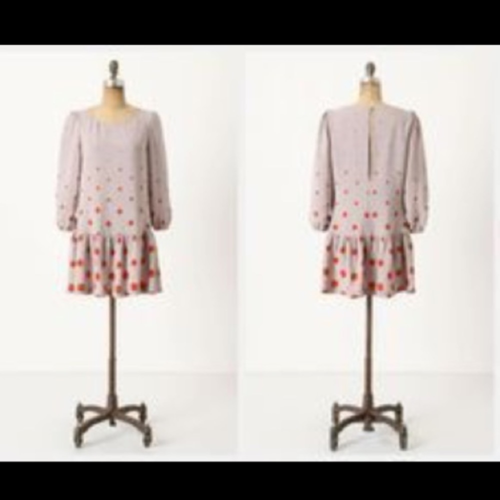 Anthropologie Drop Waist Dress