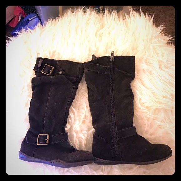 ize 9.5 Stride Rite brown leather knee boots