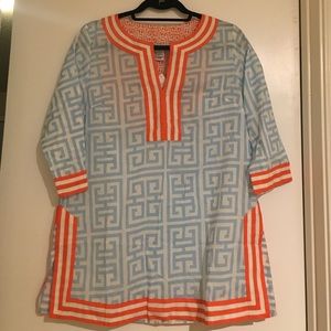 NEW | Gretchen Scott Mandarin Split Neck Tunic