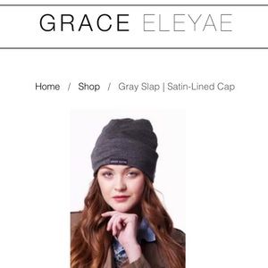 Grace Eleyae Satin Lined Caps (Gray & Black )