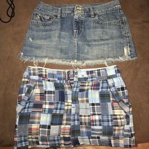 Two Name Brand Skirts: A&F and American Eagle