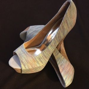 Cork Screw Platform High Heels