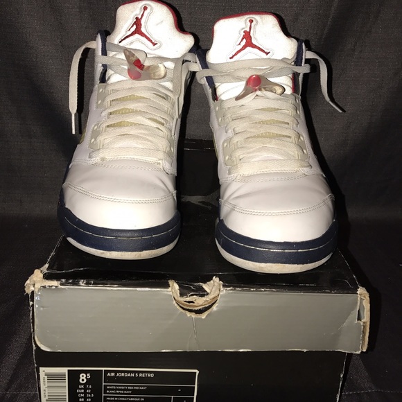 Men's Olympic Jordan 5's size 8.5