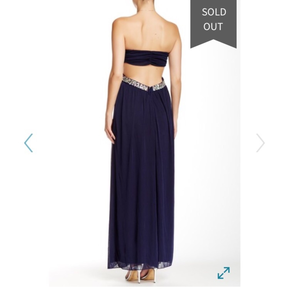 ‼️NWT‼️Trixxi Strapless Prom Gown - Picture 4 of 8