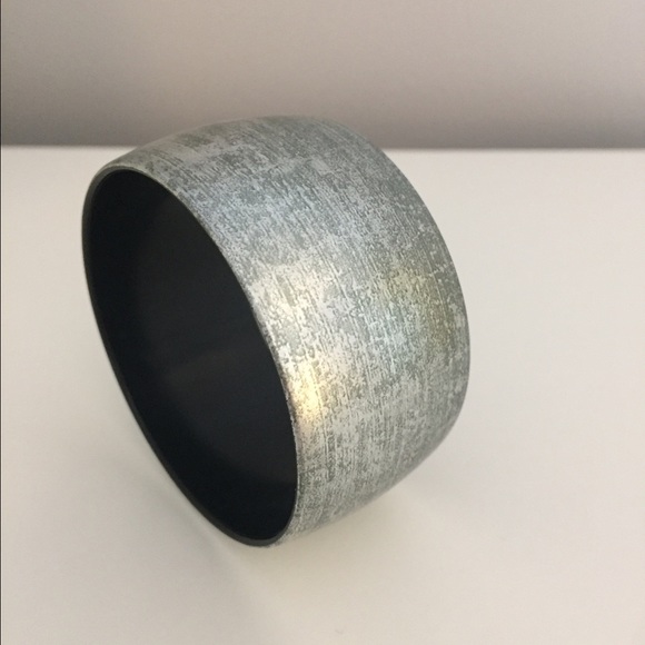 Silver bangle bracelet