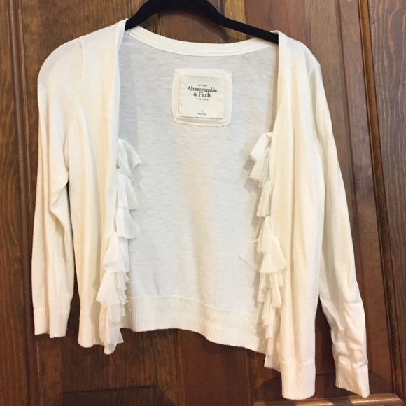 Cream Cardigan - Abercrombie and Fitch
