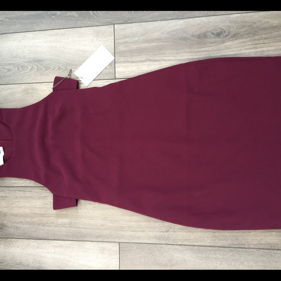 Bishop and Young. Kate Cut Out Dress in Magenta. - Picture 3 of 3