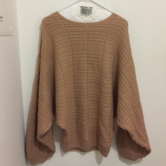 Taupe knit sweater
