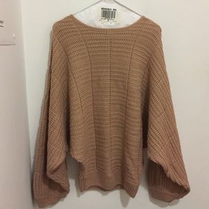 Taupe knit sweater