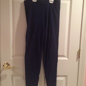 Blue spotted leggings