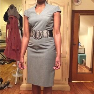 Heather grey sheath dress