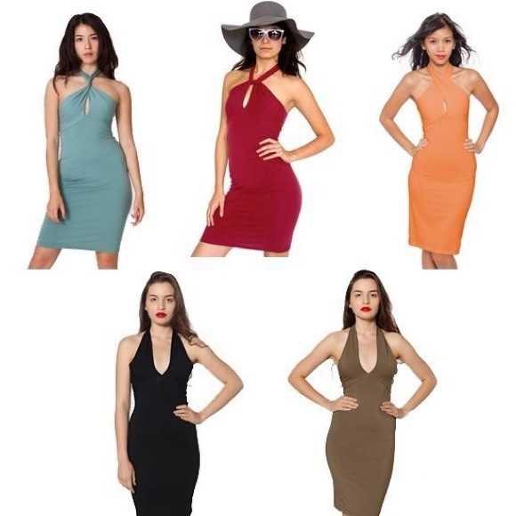 NWT American Apparel Bandeau Pencil Dress