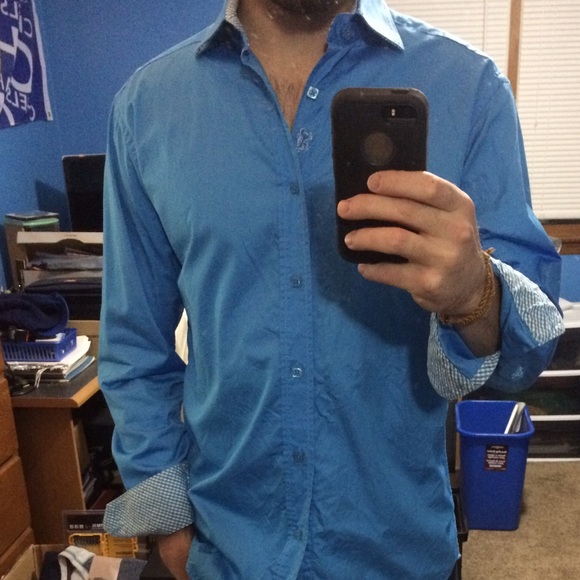 Bugatchi Shaped Fit Men's Dress Shirt