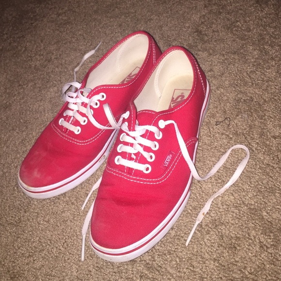 Red low pro vans