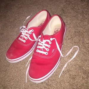 Red low pro vans