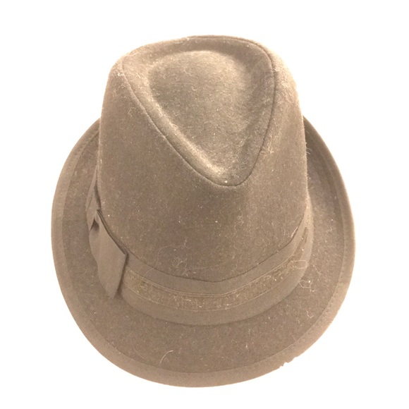 Scala Black wool fedora with bow tie