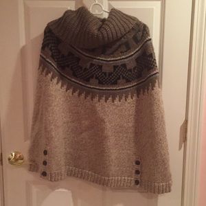 Sweater poncho
