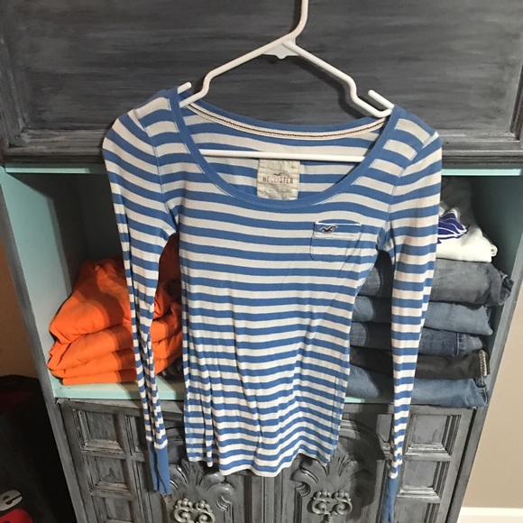 Small hollister striped long sleeve