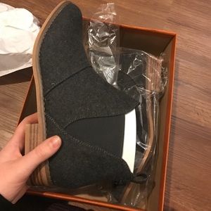 BRAND NEW Charcoal booties