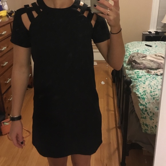 Black cutout dress