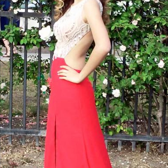 Gorgeous red prom dress