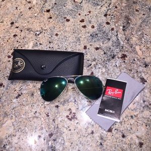 Ray-Ban reflective aviators