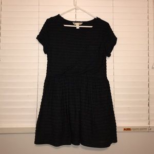 Yumi black speckled dress