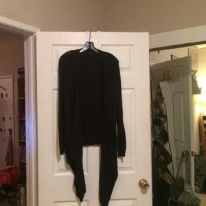 BCBG Black wrap sweater