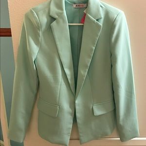 JustFab Mint Blazer