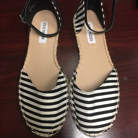 Steve Madden Striped Espadrille Flats