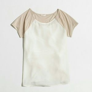 J. Crew Silky Panel Tee