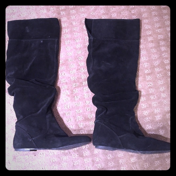 Gianni bini black suede boots