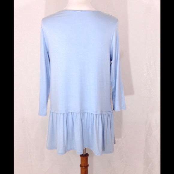 SALE Scoop Neck Tunic with Ruffle Hem - Picture 5 of 5