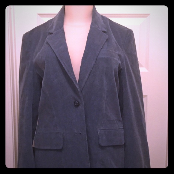 Vintage corduroy blue blazer