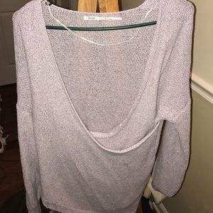 Purple Wrap Sweater