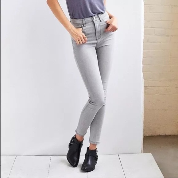 BDG - super high waisted ankle skinny jean (grey)