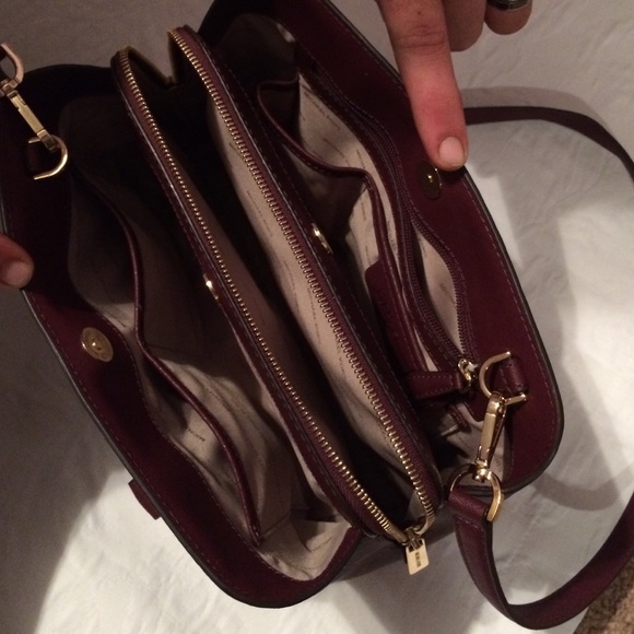 Michael Kors wine/eggplant purse - Picture 4 of 4