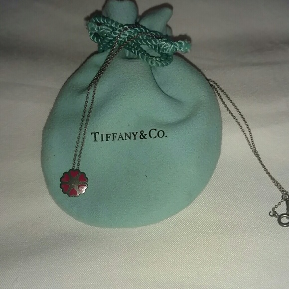 Tiffany & Co. sterling silver crown of hearts neck
