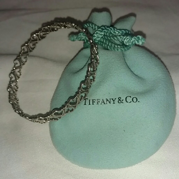 Tiffany & Co. Sterling silver heart bracelet