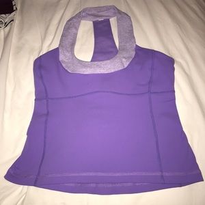 Lululemon Lavender Scoop Neck Workout Shirt
