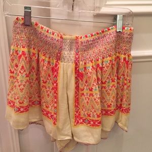 Free People flowy, colorful shorts