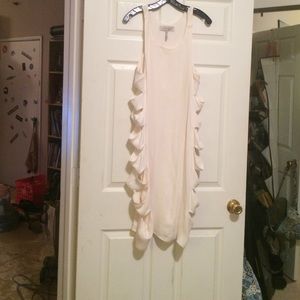 Hot MAx Azria cream Dress with slits