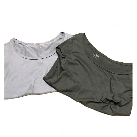 Xs grey and brown cap sleeve t