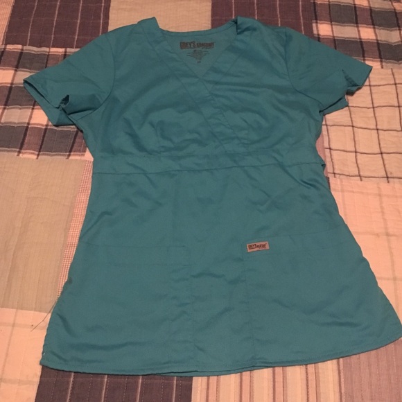Light blue Grey's Anatomy by Barco scrub top